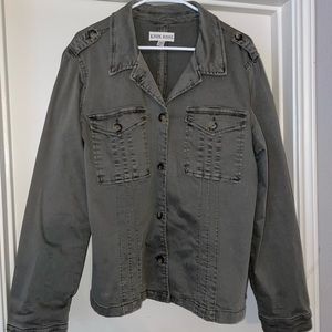 Army green utility jacket